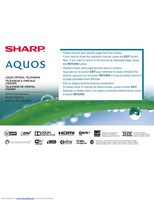 Sharp LC70TQ15U TV Operating Manual